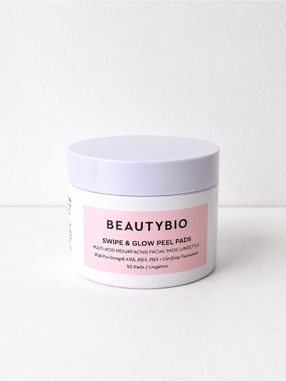 BeautyBio Swipe & Glow Peel Pads – 50 Pads.